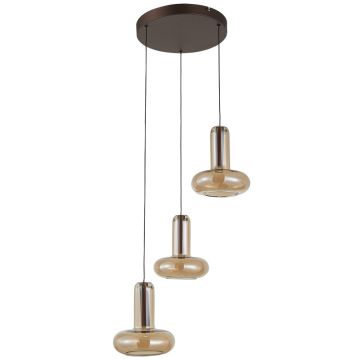 Italux Carote PND-24011-3-COPP Hanglamp 3x16W/LED 3000K 1002lm IP20