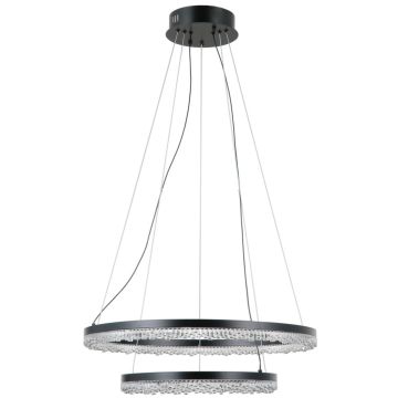 Italux Barlo PND-34526-2L-BK Hanglamp 2x36W/LED 3000K/4000K/6000K 3100lm IP20