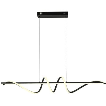 Italux Bastelo PND-24154-BK Hanglamp 1x40W/LED 3000K/4000K/6000K 3400lm IP20