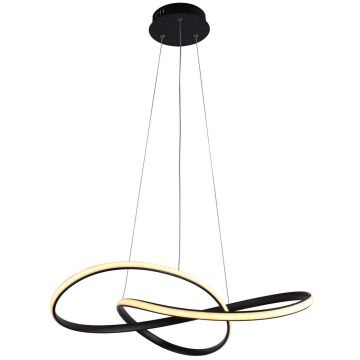 Italux Consa PND-19221C-BK Hanglamp 1x40W/LED 3000K/4000K/6000K 3400lm IP20