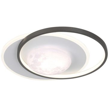 Italux Desulo PLF-02727-S-BK Plafondlamp 1x30W/LED 3000K/4000K/6000K 3900lm IP20