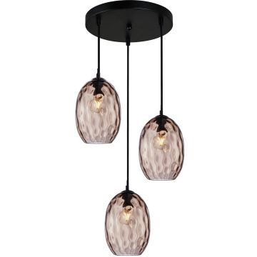 Italux Novala PND-3031-3A-BK-CF Suspension lumineuse 3x40W/E27 IP20