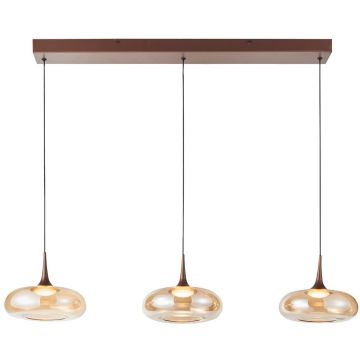 Italux Tenele PND-24028-3B-COPP Suspension lumineuse 3x21W/LED 3000K 1300lm IP20