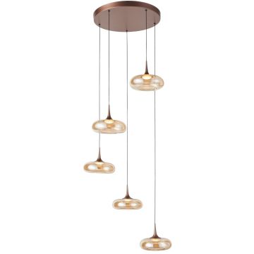 Italux Tenele PND-24028-5A-COPP Suspension lumineuse 5x35W/LED 3000K 1514lm IP20