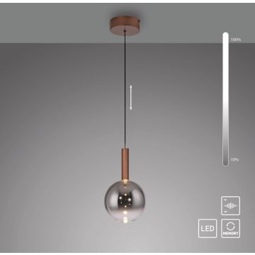 Paul Neuhaus BOWL 2284-23 Hanglamp 1x7,4W/LED 2700k 300lm ip20
