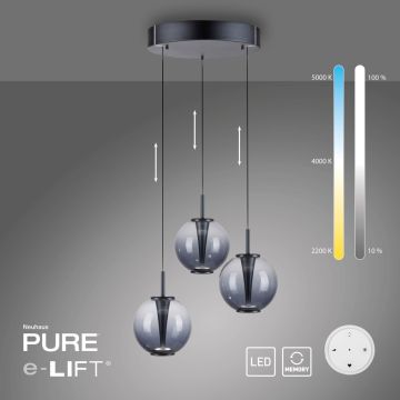 Paul Neuhaus PURE E-Infinity 2222-15 Hanglamp 3x7W/LED 2200-5000k 520lm ip20