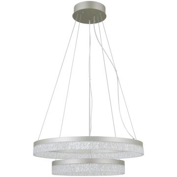 Italux Pantal PND-34533-2L-SILV Hanglamp 2x36W/LED 3000K/4000K/6000K IP20