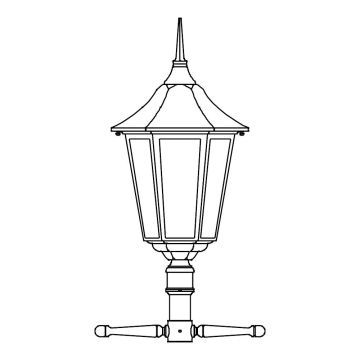 Norlys MODENA 3012BD Luminaire pour lampadaire 1x9W/E27 IP54