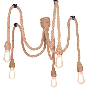 Polux ROPE 312921 Hanglamp 5x12W LED/E27 IP20