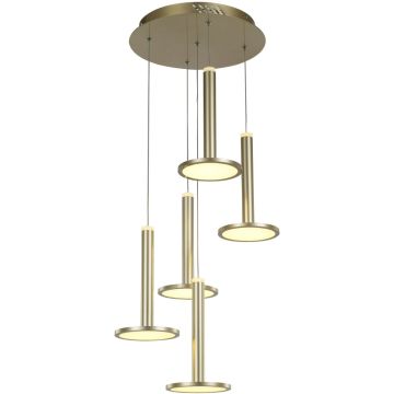 Italux Oliver MD17033012-5A GOLD Hanglamp 5x60W/LED 3000K 3360lm IP20