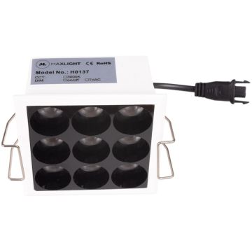 Maxlight X-LINE H0137 Spot encastré 9x10w/led 3000k 700lm ip20