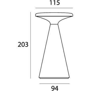 Maxlight FUNGHI T0064 Tafellamp 1x1.6w/led 2700k 160lm ip44