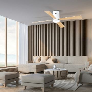 Zambelis CEILING FAN 19137 Ventilateur 15W/led 3000K, 4000K, 6000K 1500lm IP20