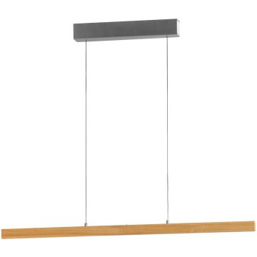 Fischer&Honsel SHINE-WOOD 61101 Hanglamp 1x26,29w/led 2700k-3350k-4000k 3341lm ip20