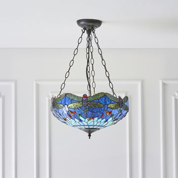 Endon DRAGONFLY BLUE 64075 Suspension lumineuse 3x60W/E27 IP20