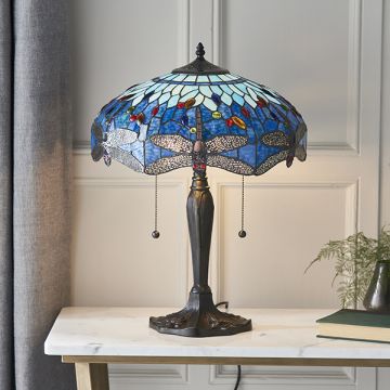 Endon DRAGONFLY BLUE 64089 Lampe de table 2x60W/E27 IP20