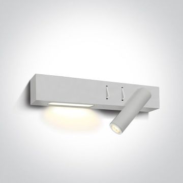 One Light Reading Spots 65146A/W/W Wandlamp 1x3W|1x6W/LED 3000K 480lm IP20