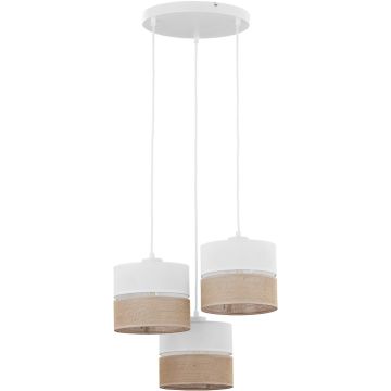 TK Lighting LINOBIANCO 6575 Hanglamp 3x15W/E27