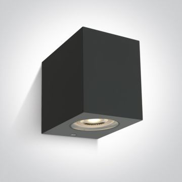 One Light Outdoor Cube 67142H/AN Applique murale 1x6W/GU10 IP65