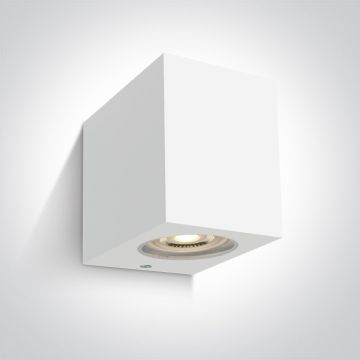 One Light Outdoor Cube 67142H/W Applique murale 1x6W/GU10 IP65
