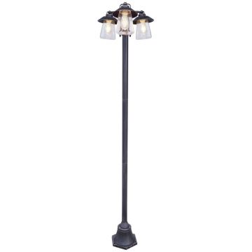Lutec CATE 7264230213 Lanterne 3x60w/e27 ip44