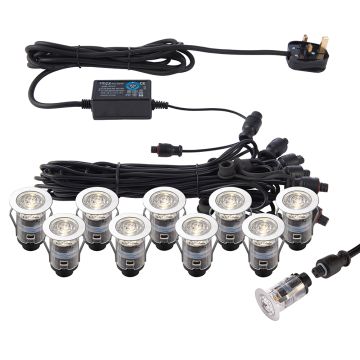 Endon IKONPRO CCT 73347 Inrijlamp 10x0,75W/LED 3000K/4000K 120LM IP67