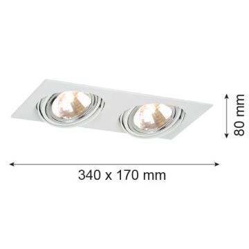 Argon OLIMP 785 Inbouwspot 2x6W/G9 IP20