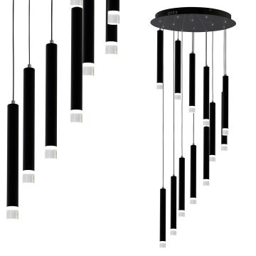 Milagro CARBON ML6161 Hanglamp 12W LED 4000K 840LM IP20