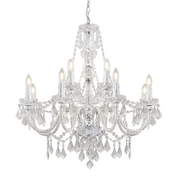 Endon CLARENCE 308-8-4CL Lustre 12x60W/E14 IP20