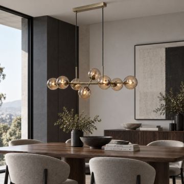 Italux ERIMIDA PND-2244-8A-AB Hanglamp 8x5W/G9 IP20