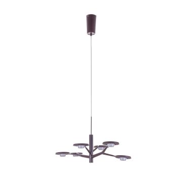 Italux KRESYDA AD16014-6B DARK COFFEE Hanglamp 6x3,6W/LED IP20