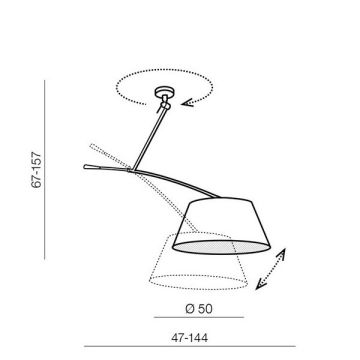 AZzardo BARCELONA LAMPBODY AZ2288 Ophanging 1x60W/E27 IP20