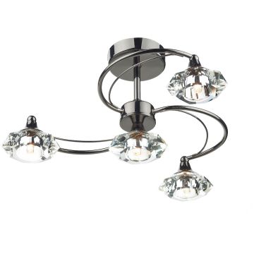 Dar Lighting LUTHER LUT0467 Lampe de plafond 4x40W/G9