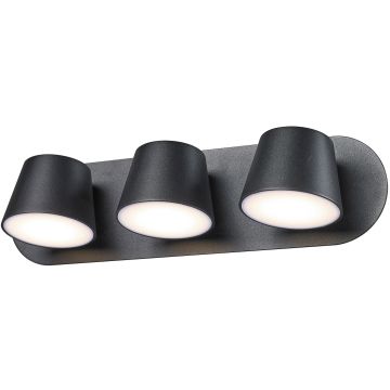 Italux KUOLA MB1350-3-BK Wandlamp 1x18W/LED 3000K 640LM IP20