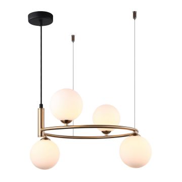Italux AMILY MDM-3974/4 BRO Hanglamp 4x25W/G9 IP20