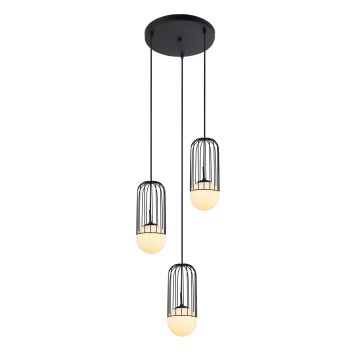 Italux MATTY MDM-3939/3 BK Suspension lumineuse 3x40W/E27 IP20