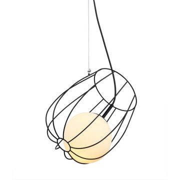 Italux MELISA MDM-3943/1 BK Hanglamp 1x40W/E27 IP20