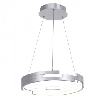 Italux VELAR MD16003097-1B SILVER Suspension lumineuse 1x60W/LED 3360LM