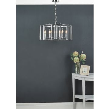 Dar Lighting MYKA MYK0650 Suspension lumineuse 6x40W/E14