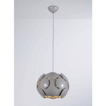 Italux SANTINA GREY P0317-01S-U1GM Hanglamp 1x26W/E27