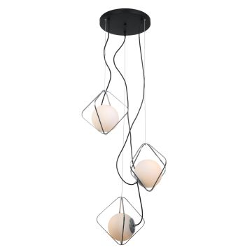 Italux CANTO PEN-5696-3-BKCR Hanglamp 3x40W/E27