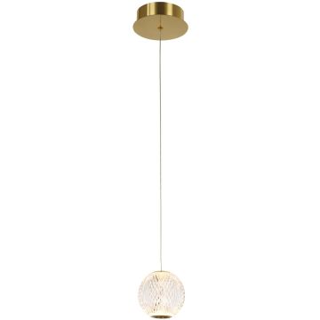 Italux ROSARIO PND-12220121-1A-GD Hanglamp 1x4,2W/LED 3200K 280LM IP20