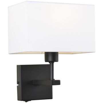 Italux NORTE WL-1122-1-A-BM-RC-WH Wandlamp 1x60W/E27 IP20