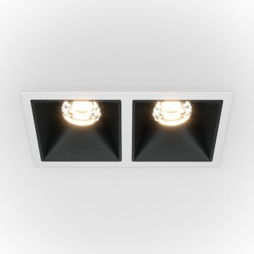 Maytoni ALFA LED DL043-02-10W4K-SQ-WB Inbouwspot 2x20W/LED 4000K 1000LM IP20