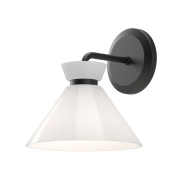 Elstead Lighting Halston ALM-HALSTON-1WB-BK Applique murale 1x40W/E14 IP20