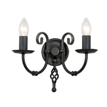 Elstead Lighting ARTISAN ART2-BLACK Wandlamp 2x60W/E14