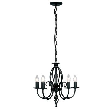 Elstead Lighting ARTISAN ART5-BLACK Kroonluchter 5x60W/E14