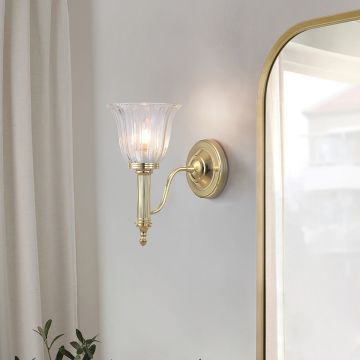 Elstead Lighting CARROLL BATH-CARROLL1-PB Wandlamp 1x40W/G9 IP44