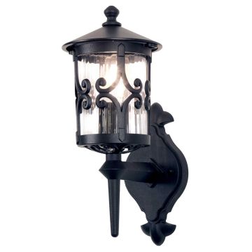 Elstead Lighting HEREFORD BL10-BLACK Wandlamp 1x60W/E27 IP23