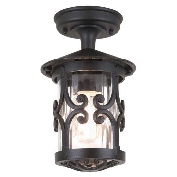 Elstead Lighting HEREFORD BL13A-BLACK Plafondlamp 1x60W/E27 IP23